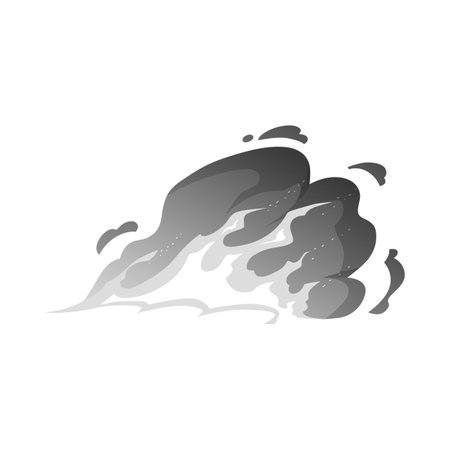 Burning fire effect, vector cartoon monochrome flame effect, devouring element, burning bonfire or campfireのイラスト素材