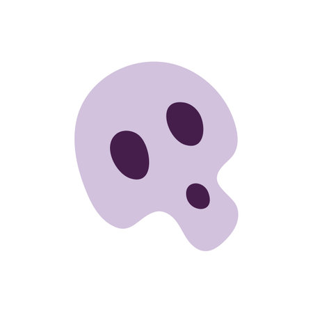 Cute ghost cartoon vector illustrationのイラスト素材