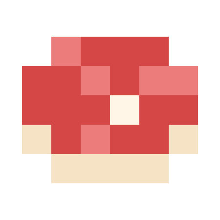 Steak. Vector pixelated piece of beef in 8-bit style.のイラスト素材