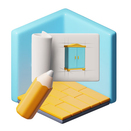 Interior design vector illustration for home planningのイラスト素材
