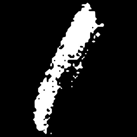 Vector abstract rough line, brush stroke, chalk stroke, childish scribble.のイラスト素材