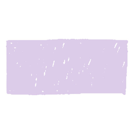 Lilac pastel color crayon rectangle vector shape, scribble horizontal geometric figure chalk or pencil texture graphicのイラスト素材