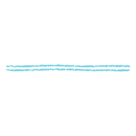 Blue crayon straight double lines doodle painting, vector underlined, handwriting pencil chalk scribble stroke patternのイラスト素材
