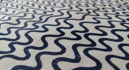 A close-up shot showcasing an abstract pattern of wavy lines, creating a visually engaging and dynamic design. Perfect for backgrounds and textures.の素材