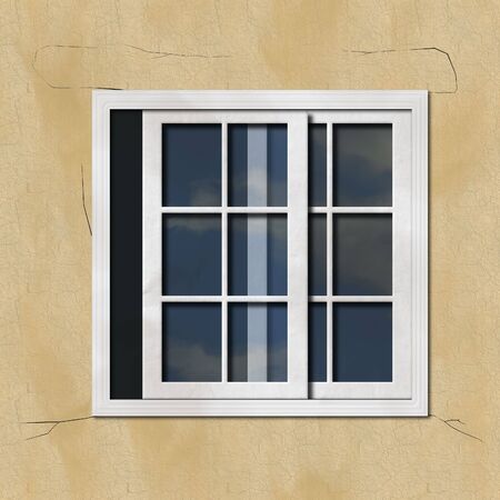 High quality computer generated modern white window