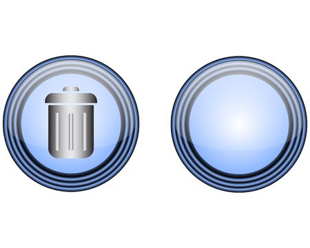 Glass buttonのイラスト素材