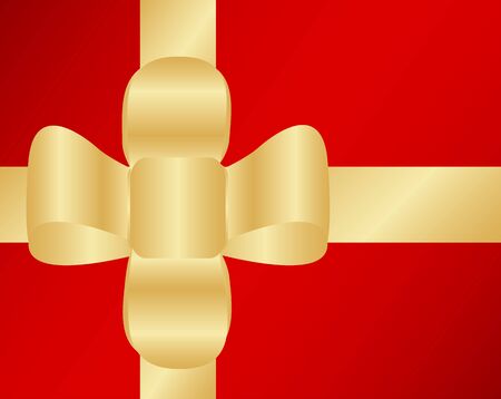 Golden ribbonのイラスト素材