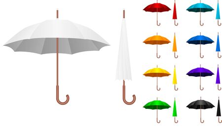 parasol setのイラスト素材