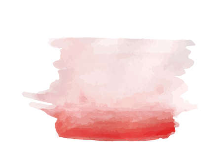 Red watercolor wet wash splash background. Vector illustration element for birthday card, quotes and much more.のイラスト素材