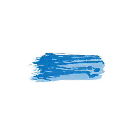 Blue watercolor wet wash splash brush background. Vector illustration element for birthday card, it's a boy, fathers day, quotes and much more.のイラスト素材