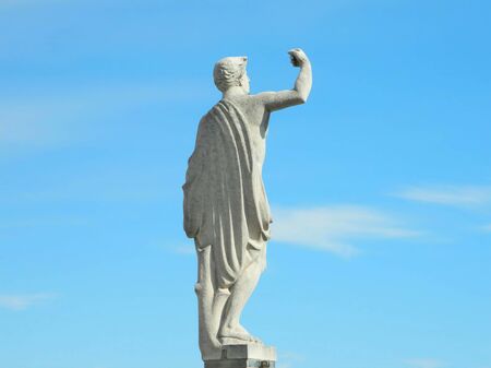 This is a photo of the famous dome in Milano Italy statue.の写真素材