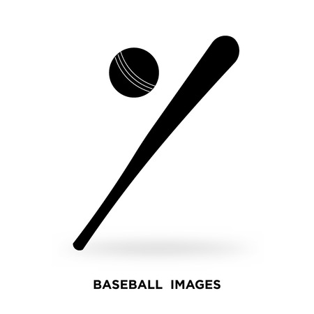baseball images silhouette Vector illustration.のイラスト素材