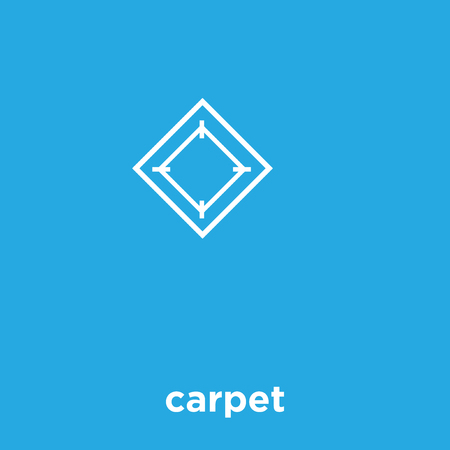 Carpet icon isolated on a blue backgroundのイラスト素材