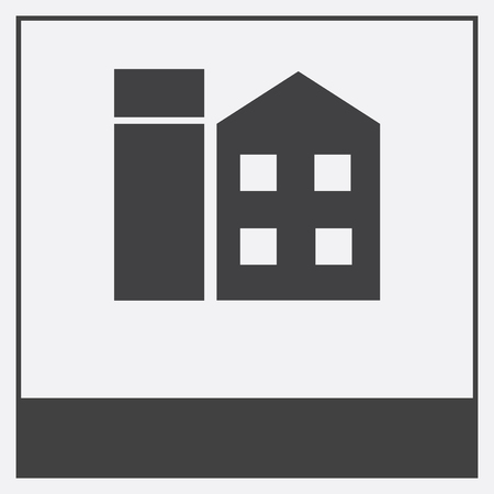  icon isolated on white background with black borderのイラスト素材