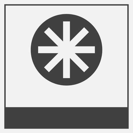  icon isolated on white background with black borderのイラスト素材