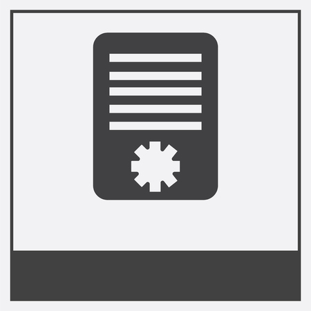  icon isolated on white background with black borderのイラスト素材