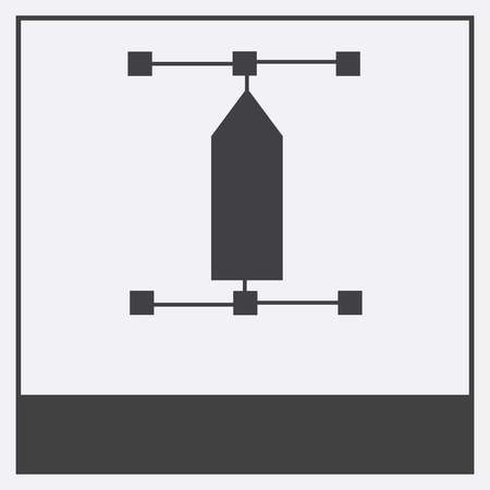  icon isolated on white background with black borderのイラスト素材