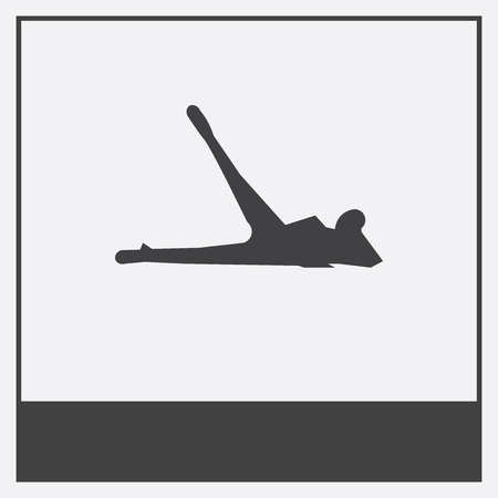  icon isolated on white background with gray frame, sign and symbolのイラスト素材