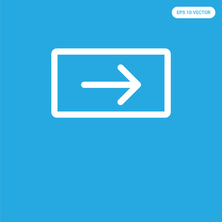  vector icon isolated on blue background, sign and symbolのイラスト素材