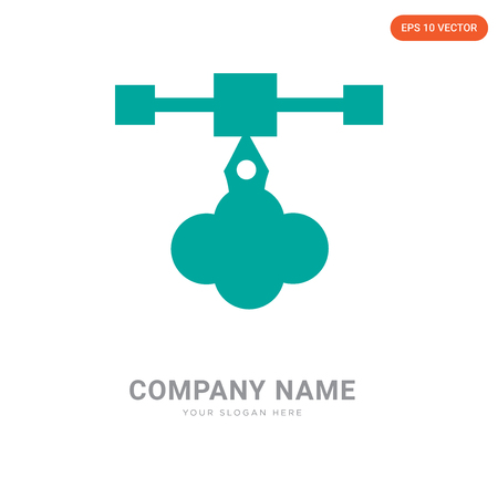 company logo design template,  logotype vector icon, business corporativeのイラスト素材