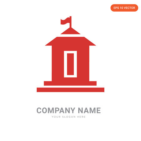 City Hall company logo design template, City Hall logotype vector icon, business corporativeのイラスト素材