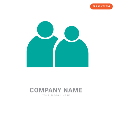Group of people company logo design template, Group of people logotype vector icon, business corporativeのイラスト素材