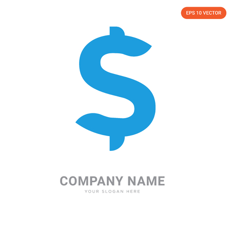 American Dollar company logo design template, American Dollar logotype vector icon, business corporativeのイラスト素材