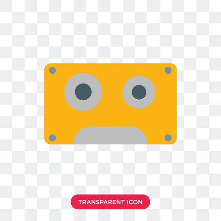 Music player vector icon isolated on transparent background, Music player logo conceptのイラスト素材