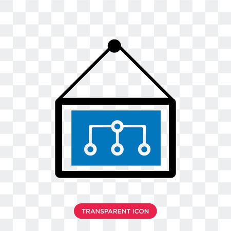 Presentation vector icon isolated on transparent background, Presentation logo conceptのイラスト素材