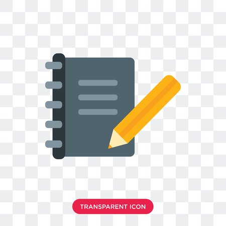 Diary vector icon isolated on transparent background, Diary logo conceptのイラスト素材