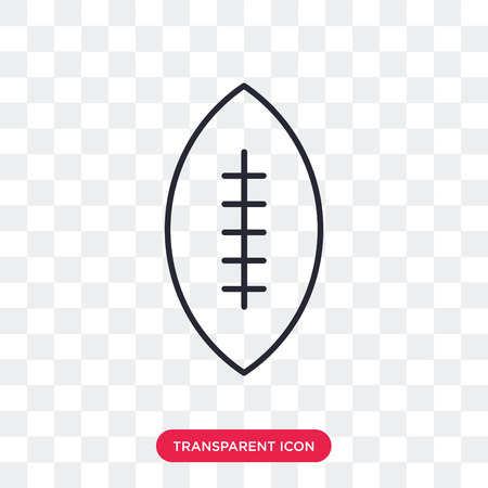 Rugby vector icon isolated on transparent background, Rugby logo conceptのイラスト素材