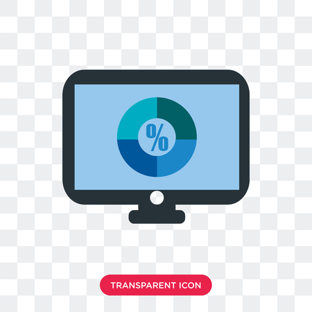 Analytics vector icon isolated on transparent background, Analytics logo conceptのイラスト素材