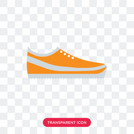 Sneakers vector icon isolated on transparent background, Sneakers logo conceptのイラスト素材