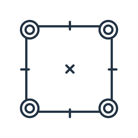 Rectangle icon vector isolated on white background, Rectangle transparent signのイラスト素材