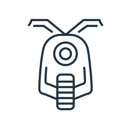 Scooter icon vector isolated on white background, Scooter transparent signのイラスト素材