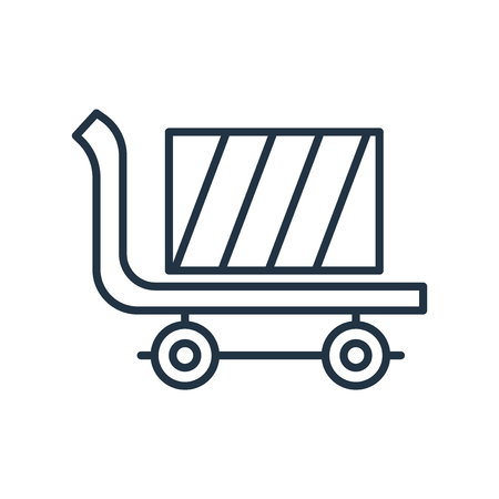 Logistic icon vector isolated on white background, Logistic transparent signのイラスト素材