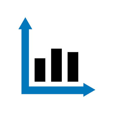 Graph icon vector isolated on white background for your web and mobile app design, Graph logo conceptのイラスト素材