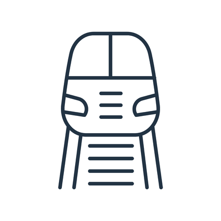 Train icon vector isolated on white background, Train transparent signのイラスト素材