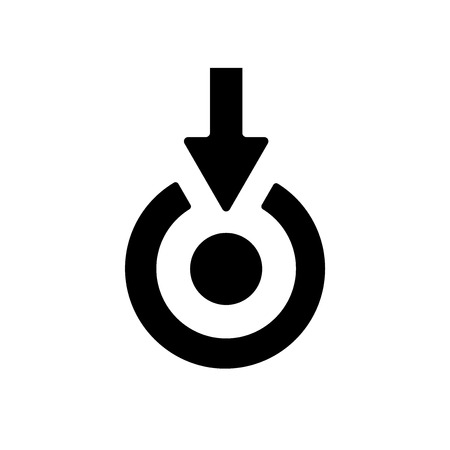 Target icon vector isolated on white background for your web and mobile app design, Target logo conceptのイラスト素材