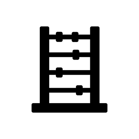 Abacus icon vector isolated on white background for your web and mobile app design, Abacus logo conceptのイラスト素材