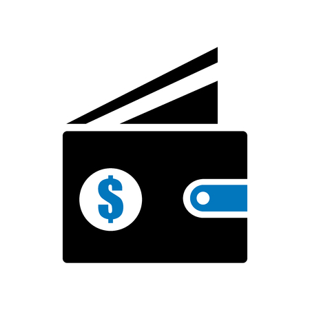Wallet icon vector isolated on white background for your web and mobile app design, Wallet logo conceptのイラスト素材