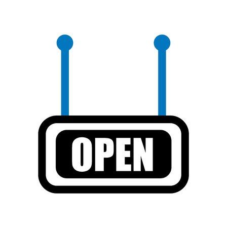 Open icon vector isolated on white background for your web and mobile app design, Open logo conceptのイラスト素材