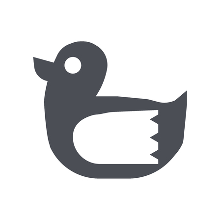 Duck icon vector isolated on white background for your web and mobile app design, Duck logo conceptのイラスト素材