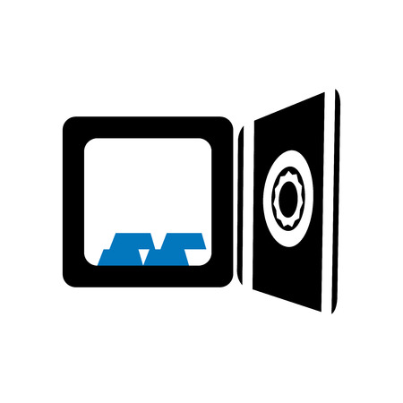 Safebox icon vector isolated on white background for your web and mobile app design, Safebox logo conceptのイラスト素材