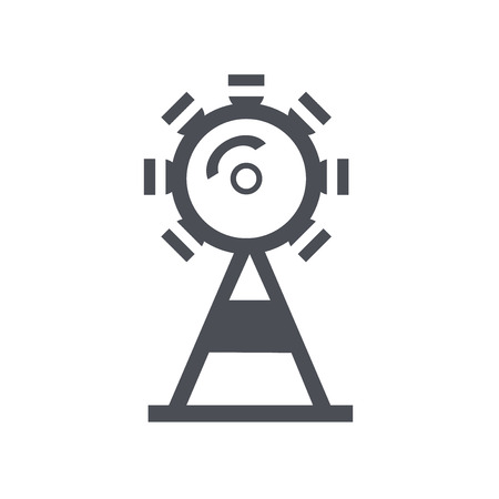Ferris wheel icon vector isolated on white background for your web and mobile app design, Ferris wheel logo conceptのイラスト素材