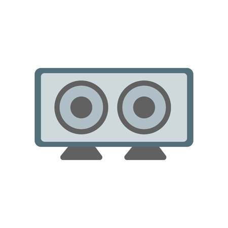 Speaker icon vector isolated on white background for your web and mobile app design, Speaker logo conceptのイラスト素材