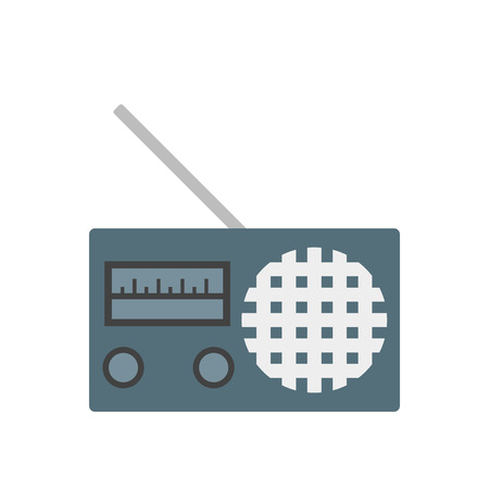 Radio icon vector isolated on white background for your web and mobile app design, Radio logo conceptのイラスト素材