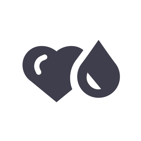 Blood icon vector isolated on white background for your web and mobile app design, Blood logo conceptのイラスト素材