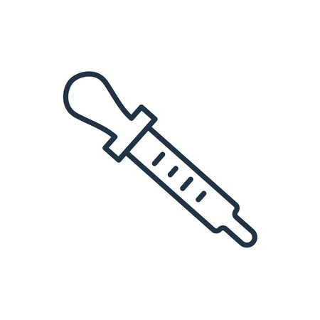 Eyedropper icon vector isolated on white background, Eyedropper transparent signのイラスト素材