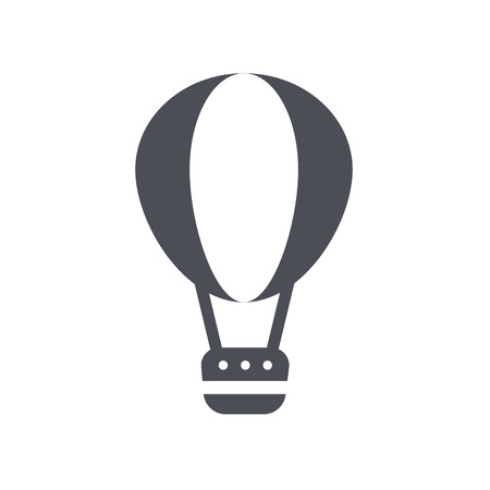 Hot air balloon icon vector isolated on white background for your web and mobile app design, Hot air balloon logo conceptのイラスト素材